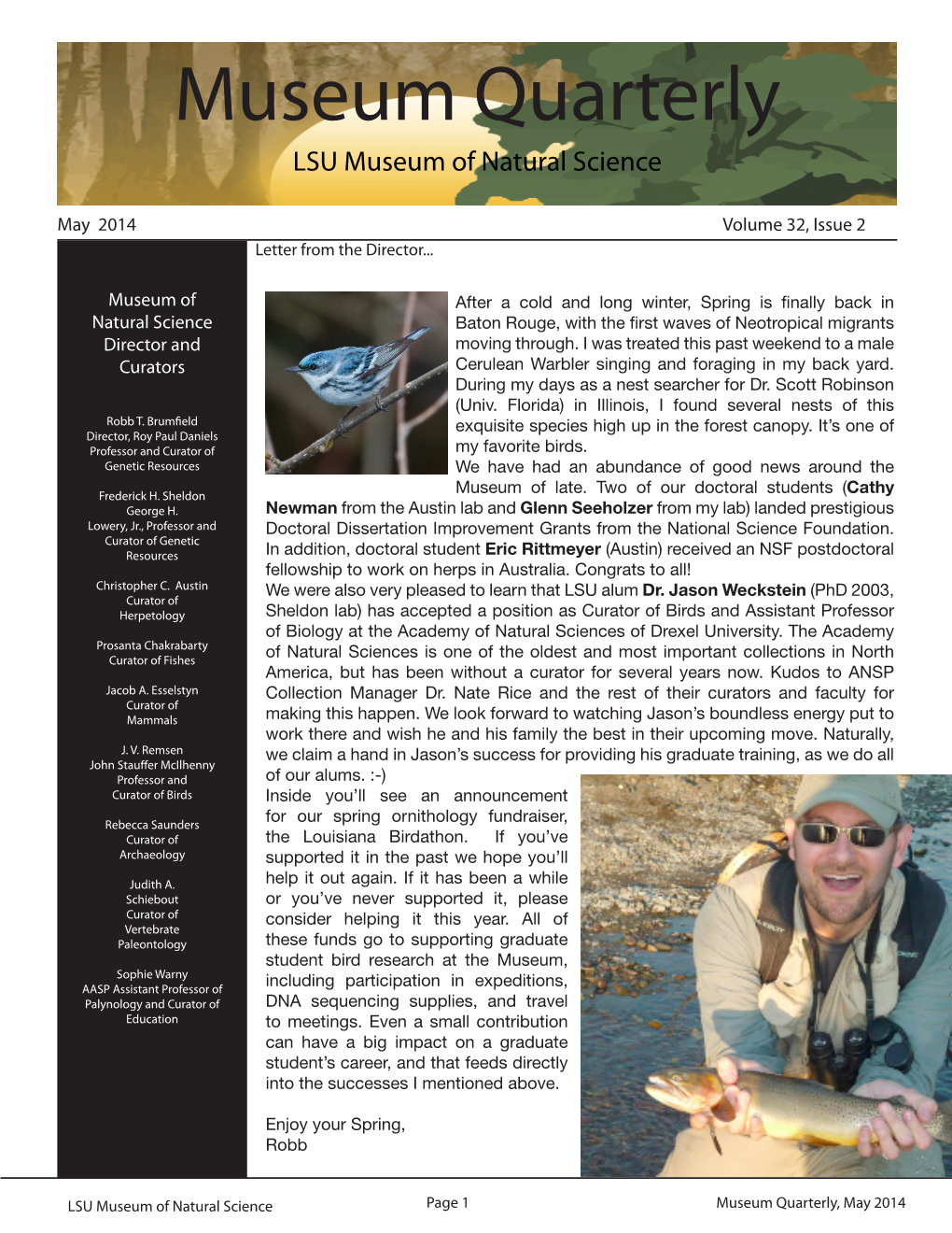 Museum Quarterly Newsletter May 2014