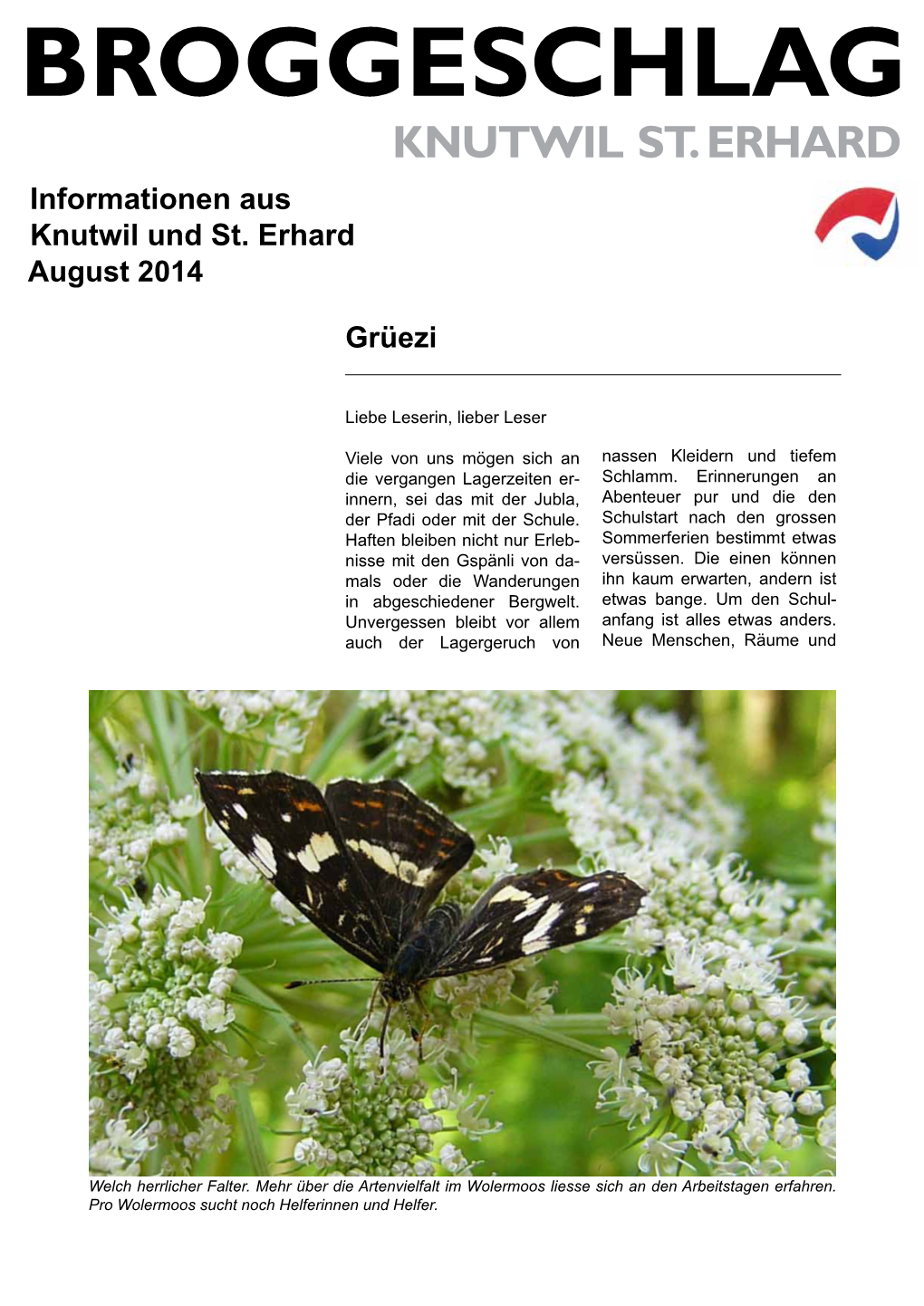 KNUTWIL ST. ERHARD Informationen Aus Knutwil Und St