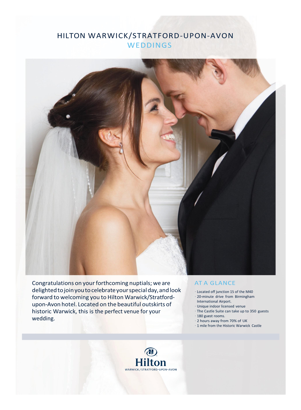 Hilton Warwick/Stratford-Upon-Avon Weddings