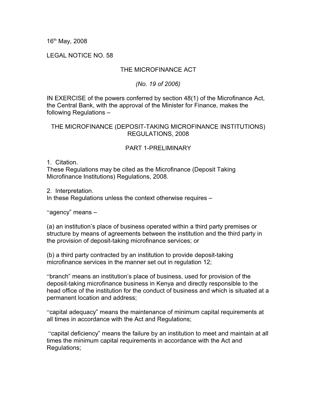 Legal Notice No 56