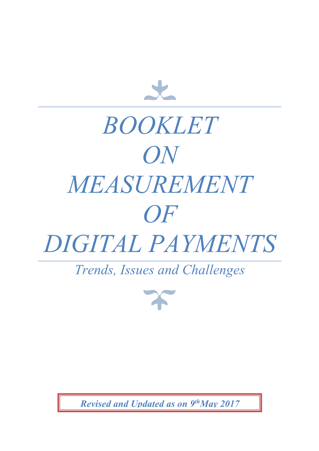 Booklet on Measurement of Digital Payments