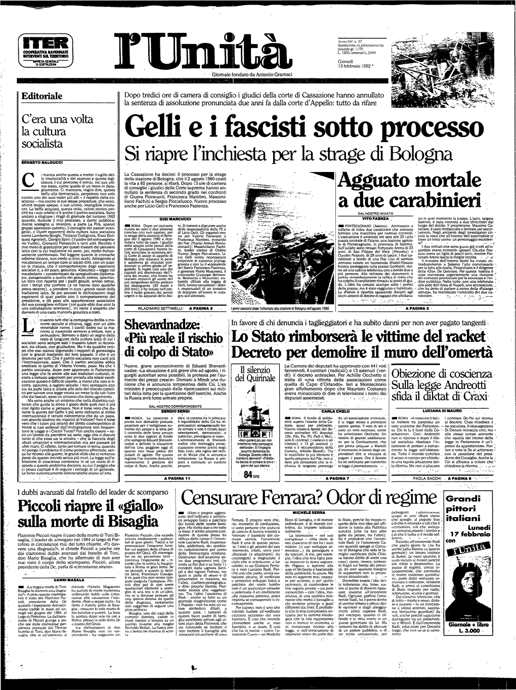 Gellì E I Fascisti Sotto Processo Socialista