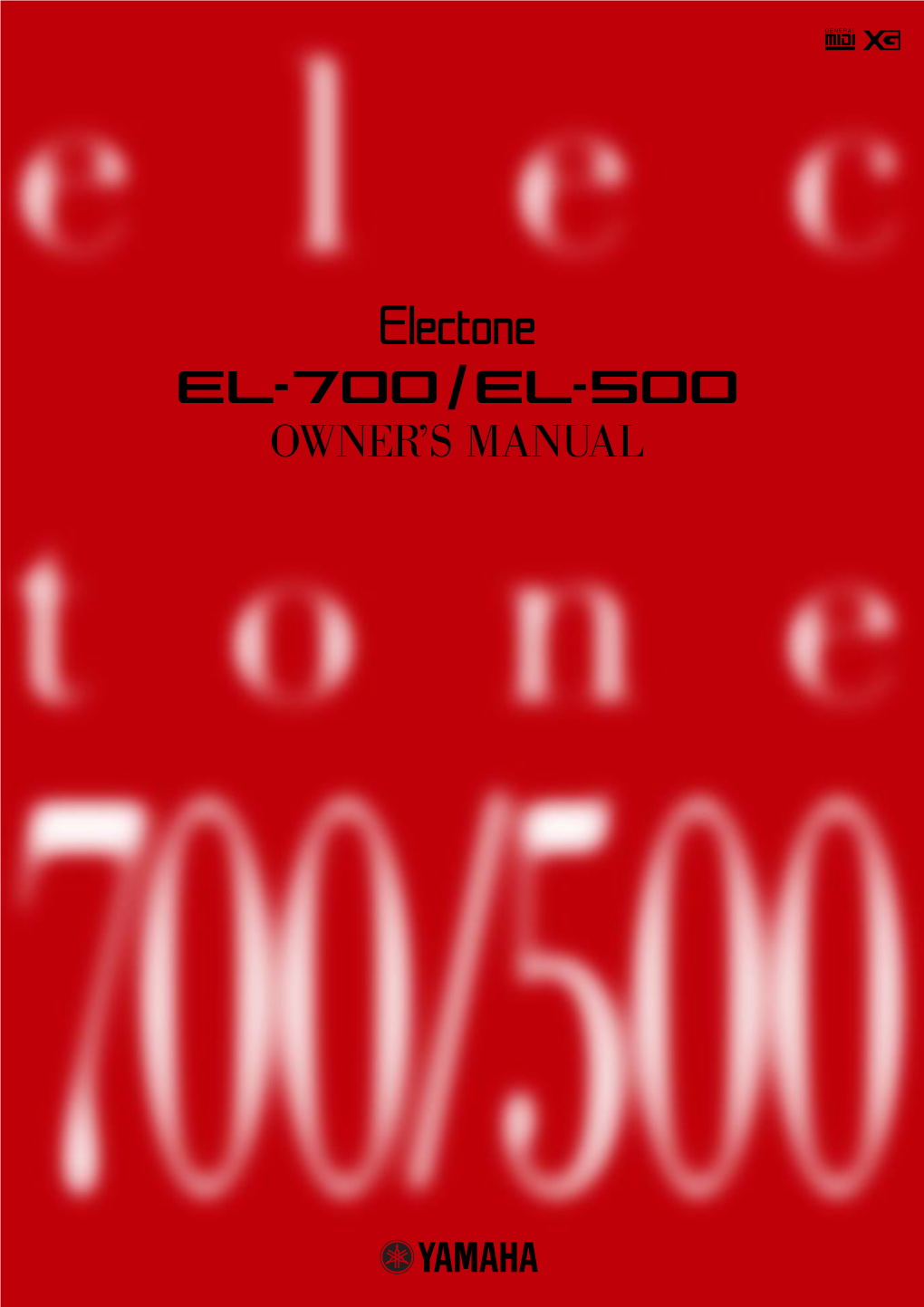 EL-700/500 Owner'smanual Japanese