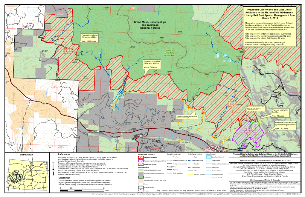 Grand Mesa, Uncompahgre and Gunnison National Forests ¤£ Q !