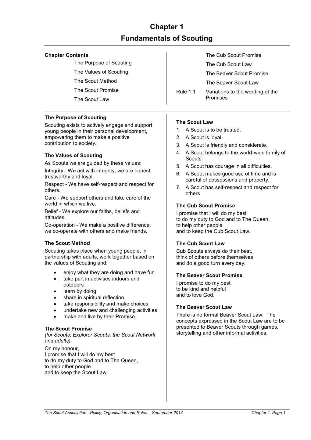 Chapter 1 Fundamentals of Scouting