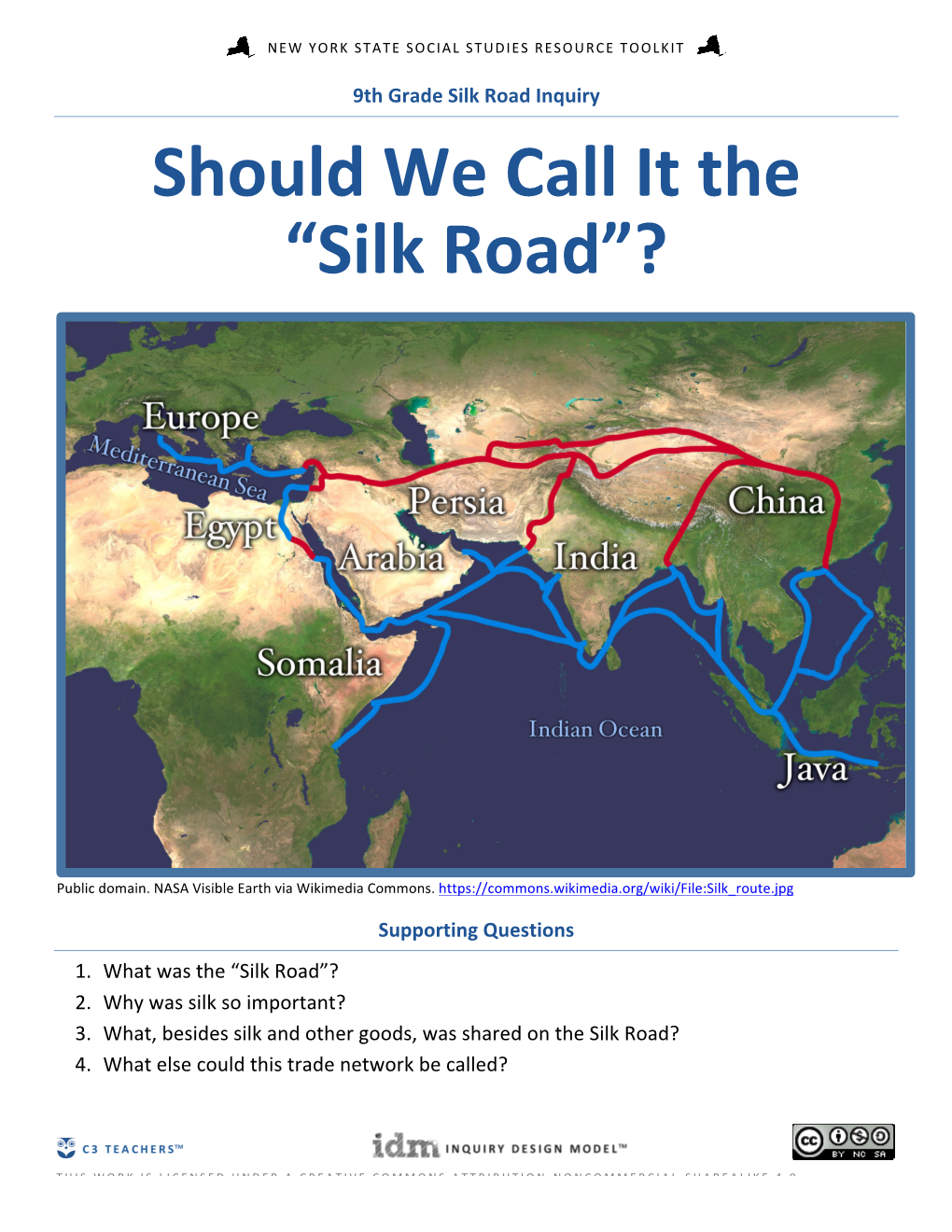Should We Call It the “Silk Road”?
