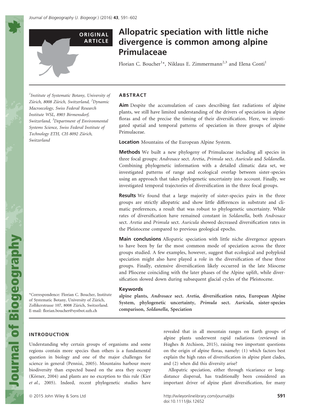 Allopatric Speciation with Little Niche Divergence Is Common Among