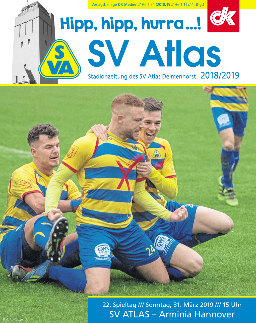 SV Atlas Stadionzeitung Des SV Atlas Delmenhorst 2018/2019