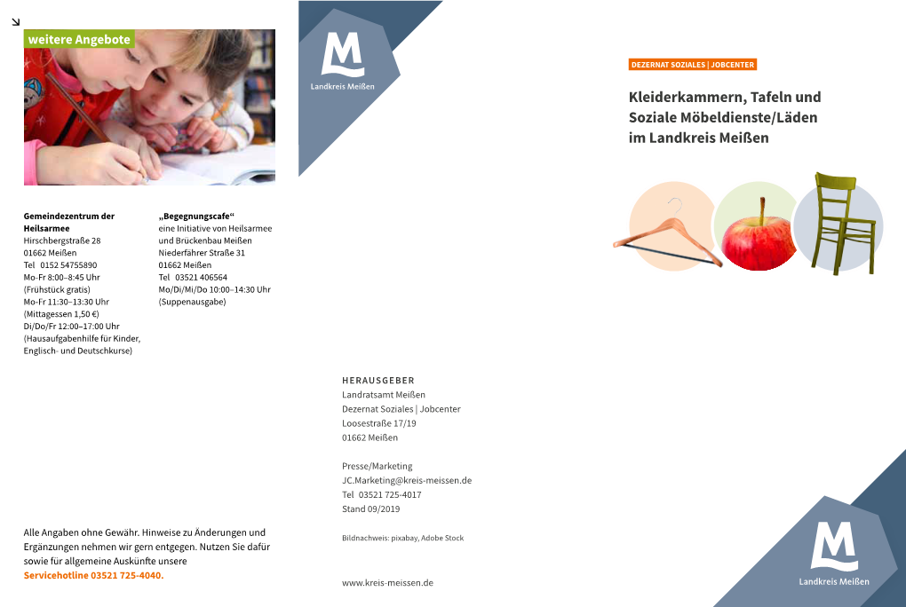 Kleiderkammern, Tafeln Und Soziale Möbeldienste/Läden Im Landkreis Meißen