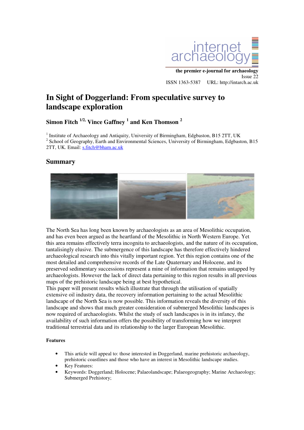 In Sight of Doggerland: from Speculative Survey to Landscape Exploration