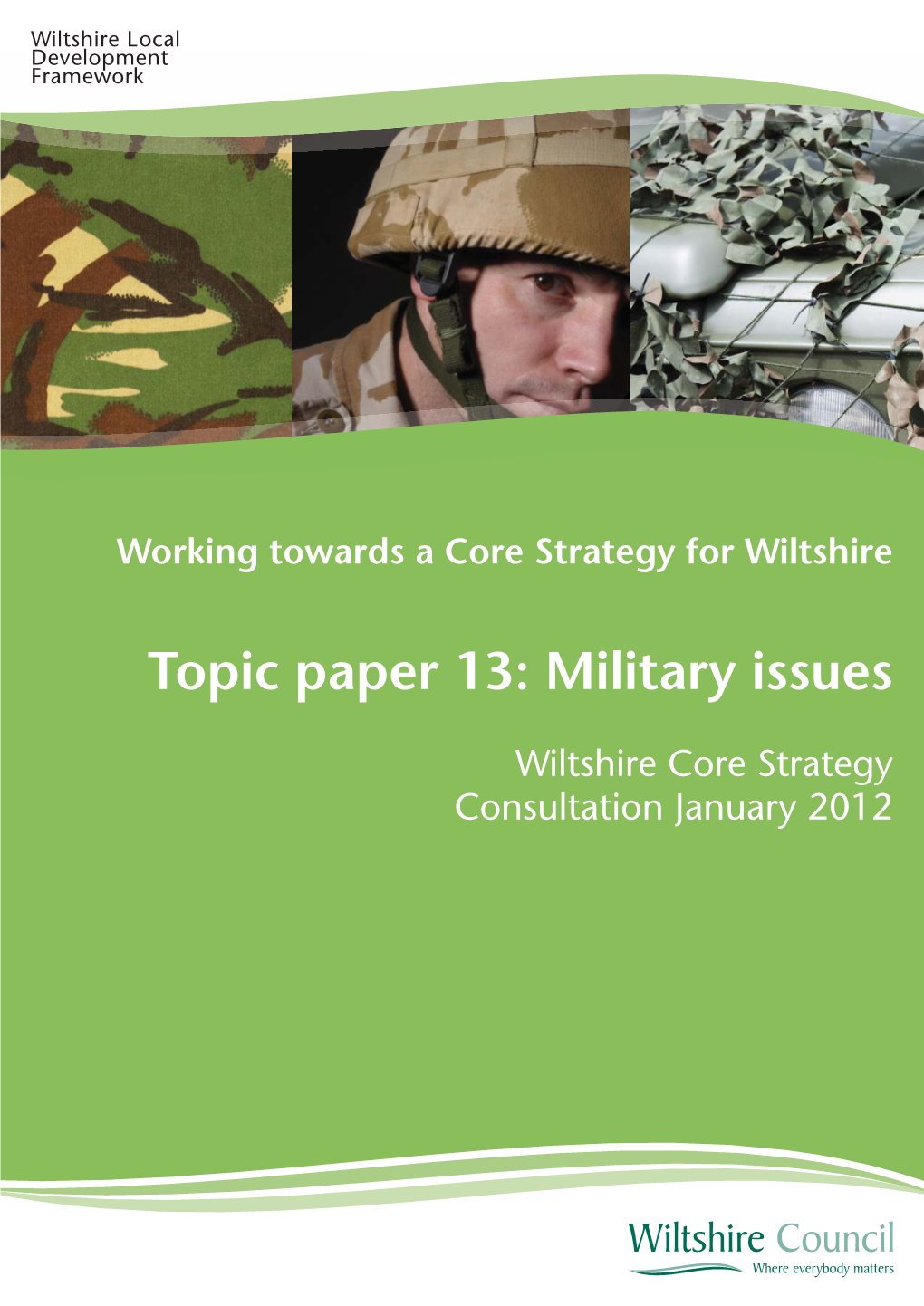 Topic Paper 13: Military Issues