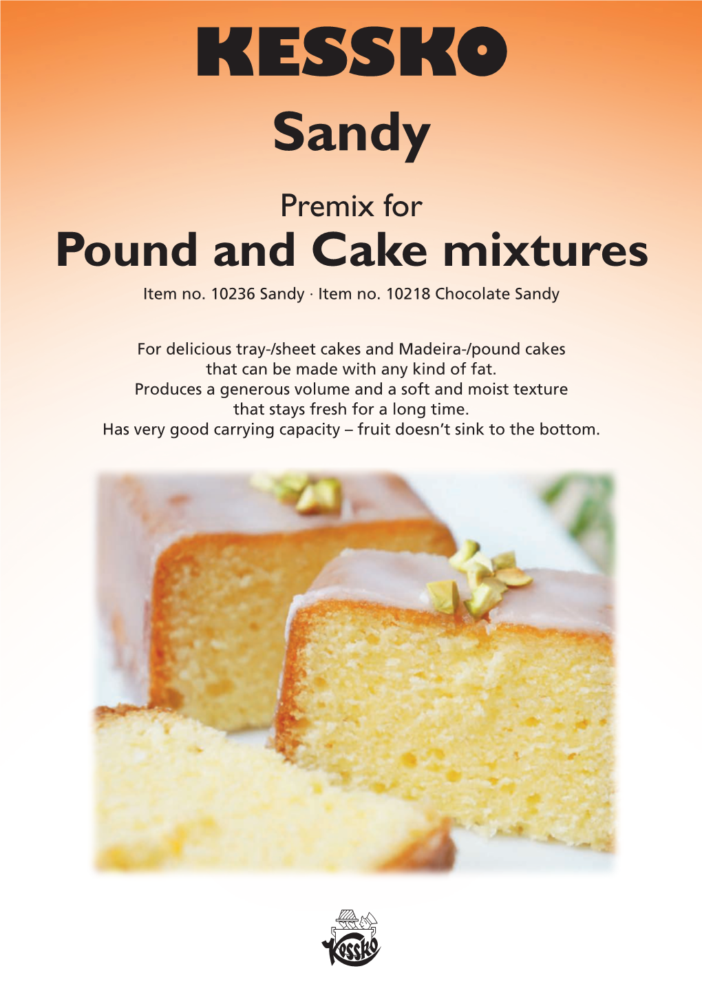 Pound and Cake Mixtures Item No