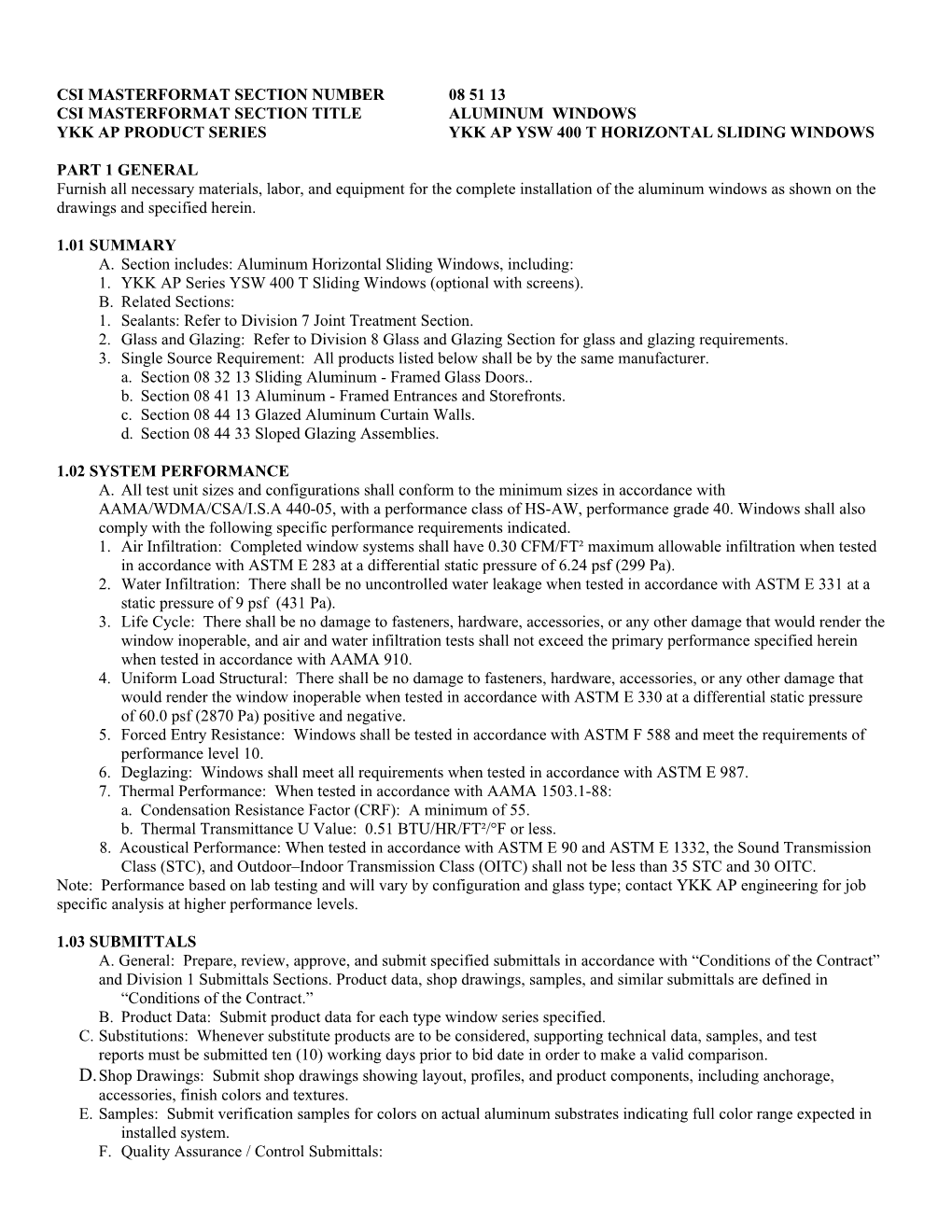 Csi Masterformat Section Number