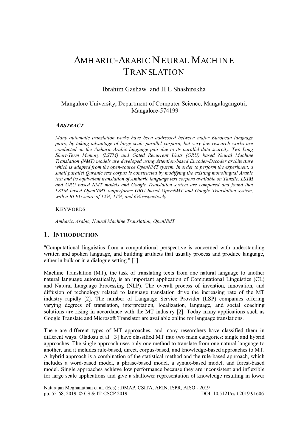 Amharic-Arabic Neural Machine Translation