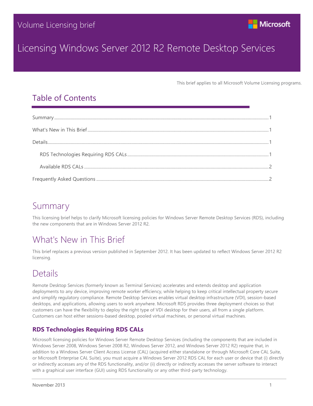 Licensing Windows Server 2012 R2 Remote Desktop Services