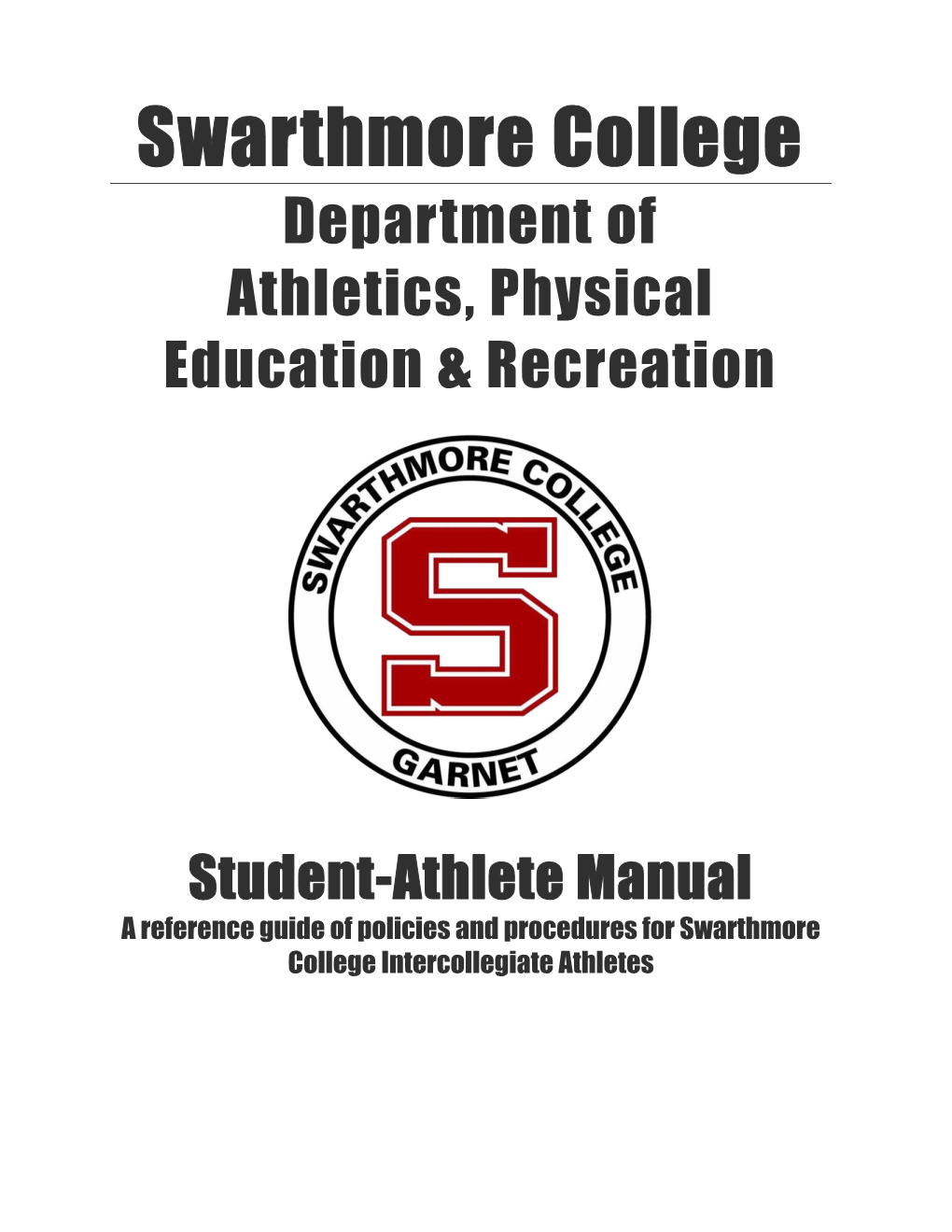 Swarthmore College Athletics Department