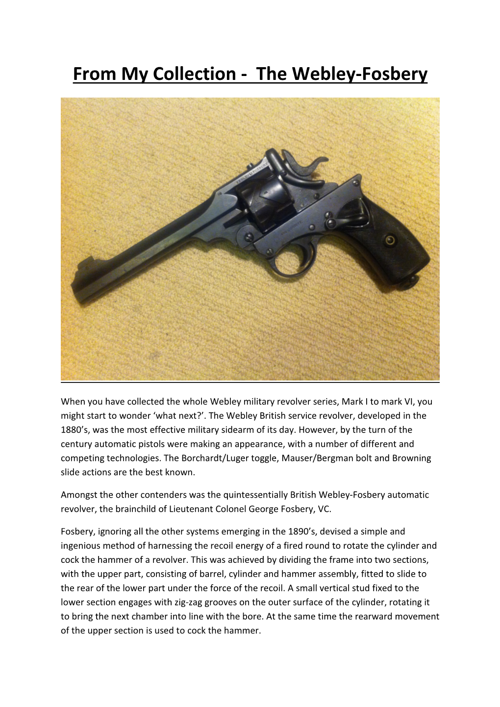 The Webley-Fosbery