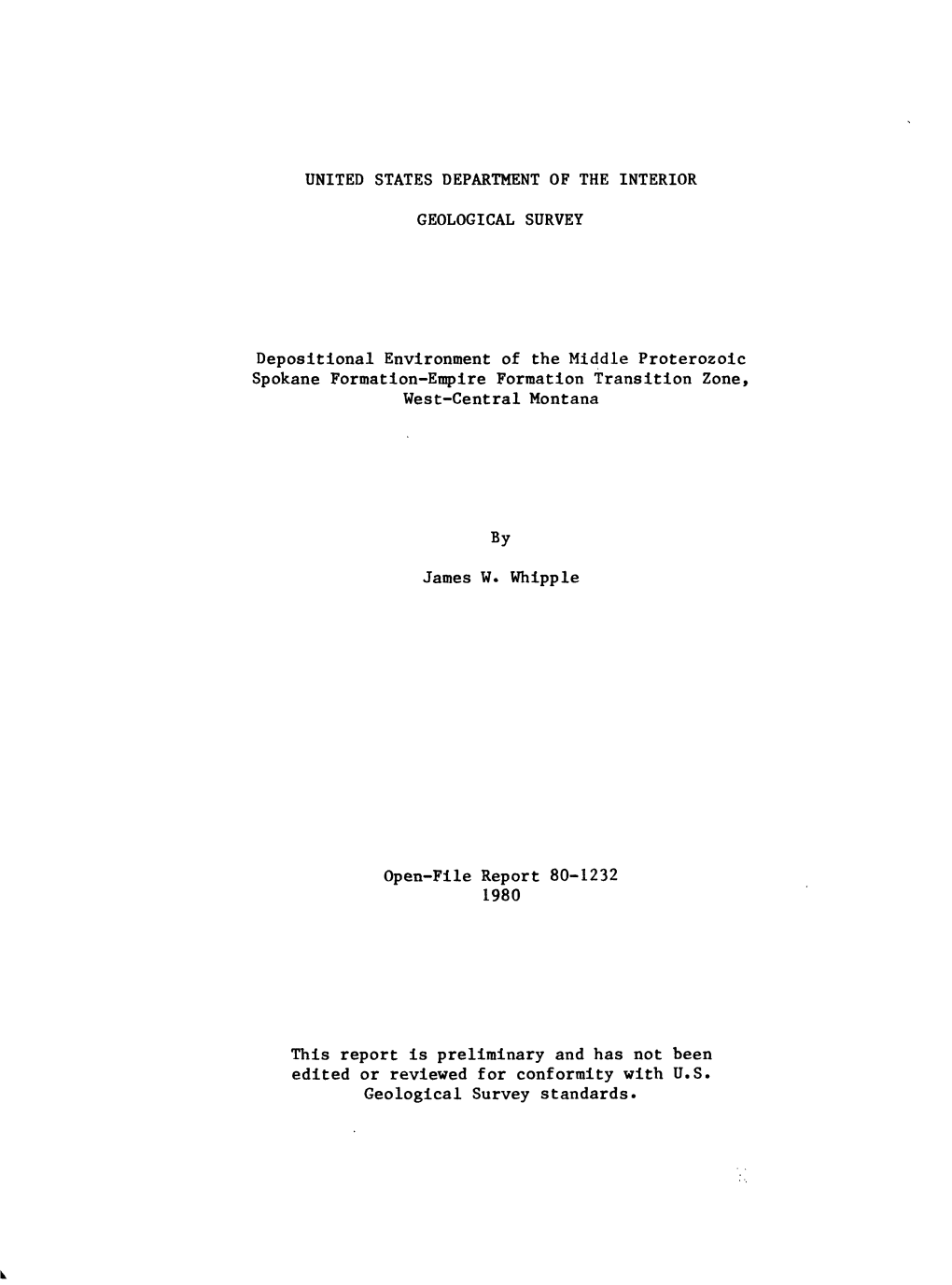 Geological Survey Standards. CONTENTS