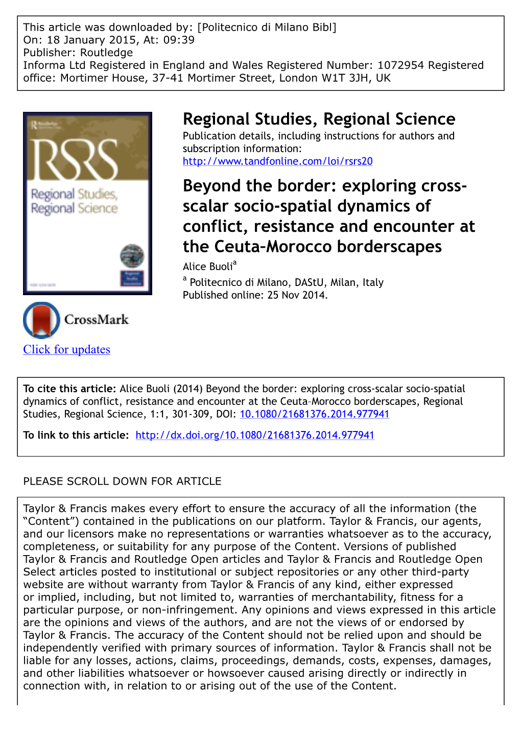 Exploring Cross-Scalar Socio-Spatial Dynamics of Conflict, Resistance And