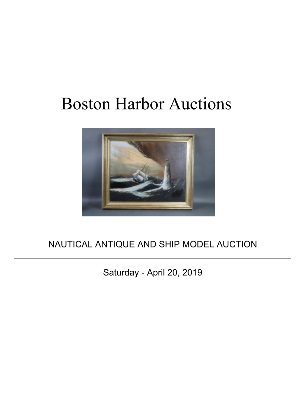 Boston Harbor Auctions