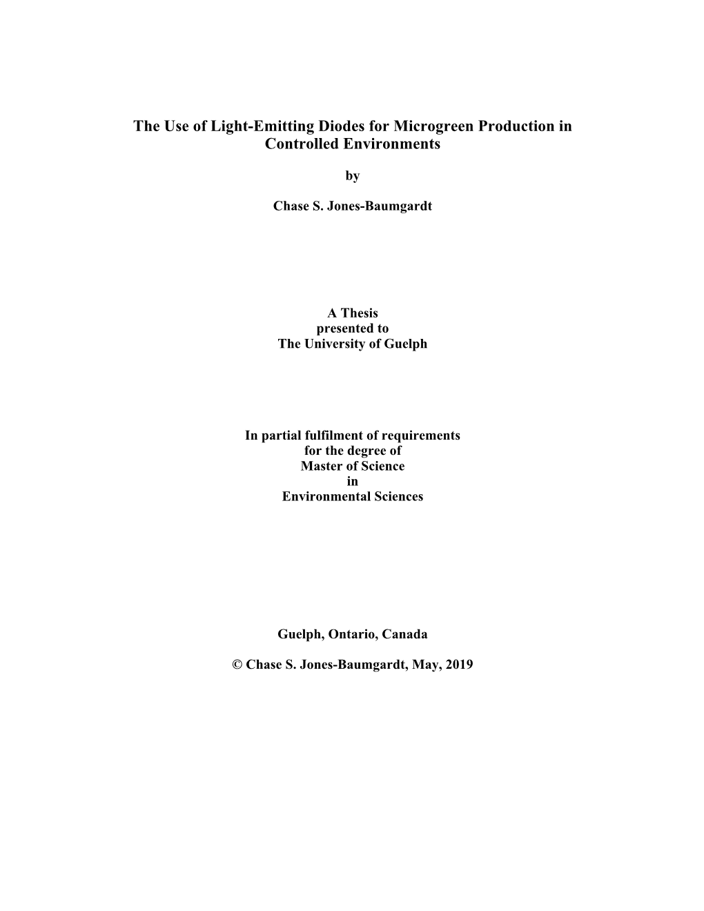 The Use of Light-Emitting Diodes for Microgreen Production in Controlled Environments