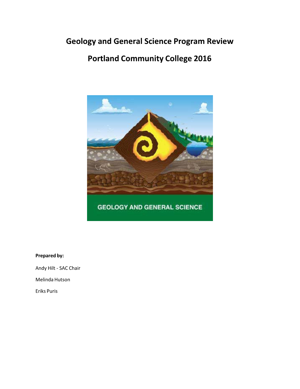 Geology and General Science Program Review Portland Community College 2016