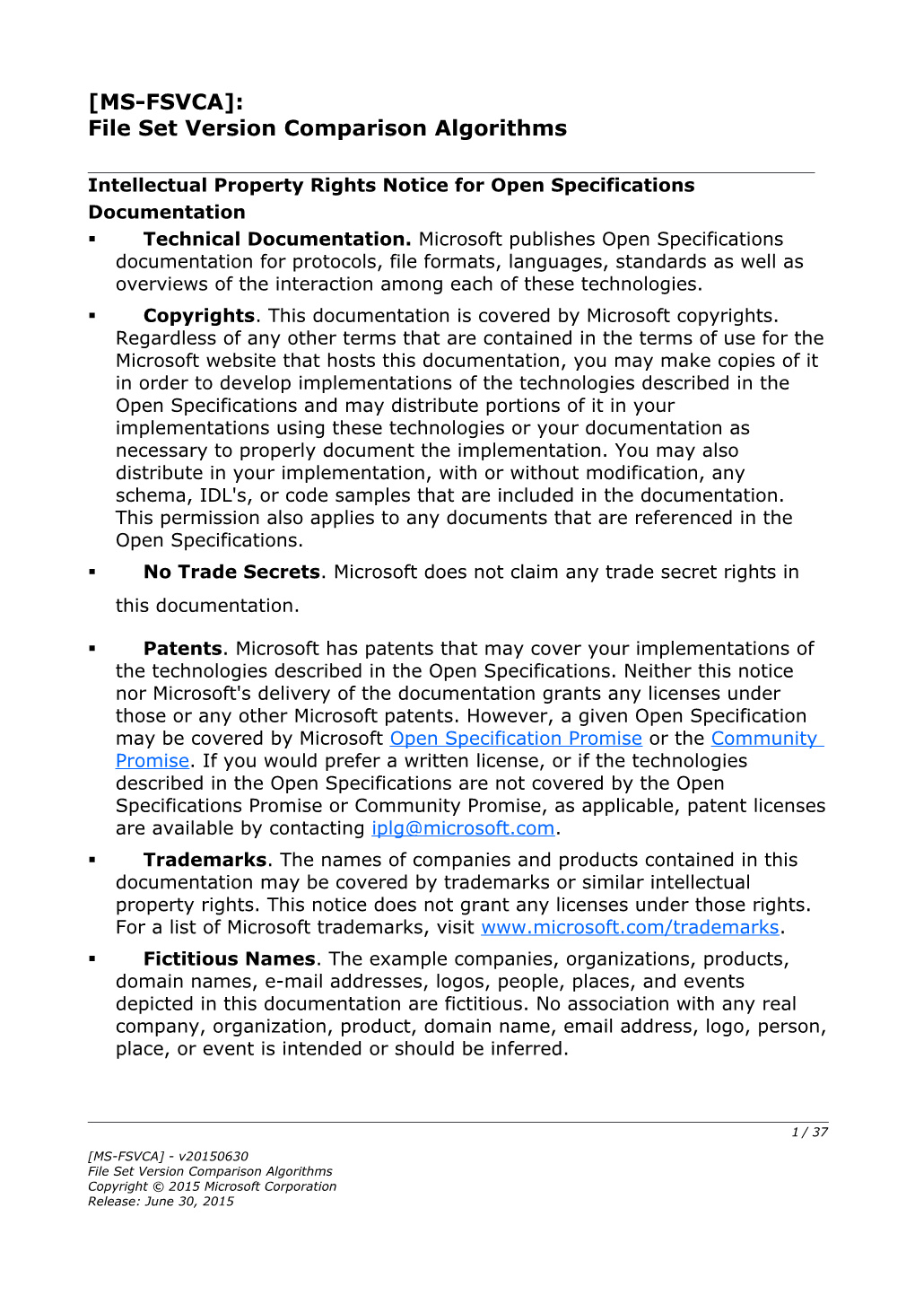 File Set Version Comparison Algorithms