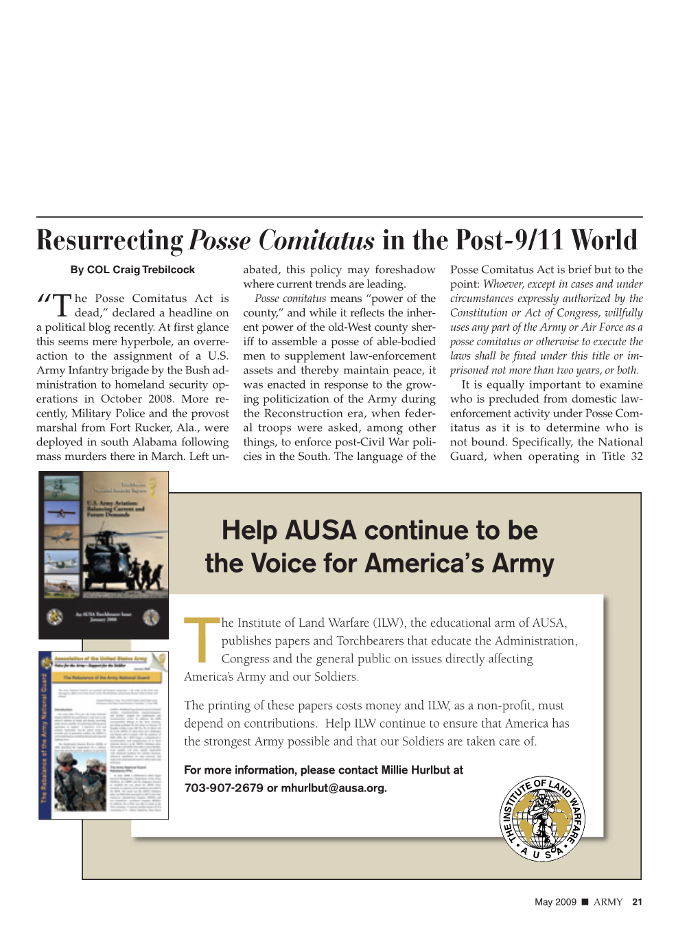 Resurrecting Posse Comitatus in the Post-9/11 World