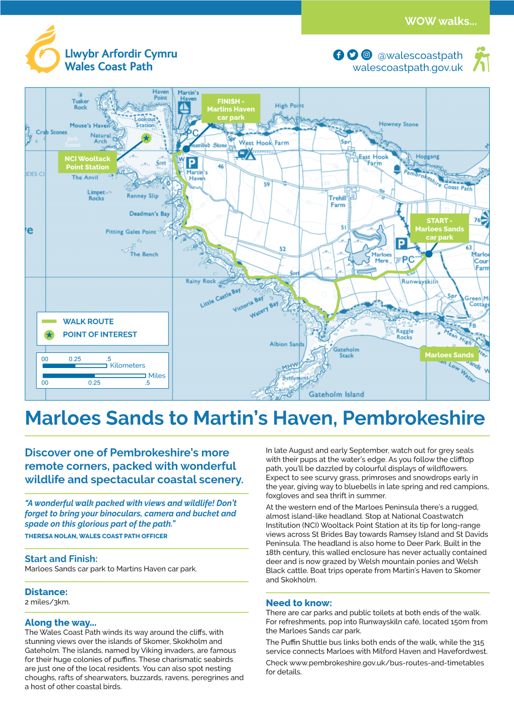 Marloes Sands to Martin's Haven, Pembrokeshire