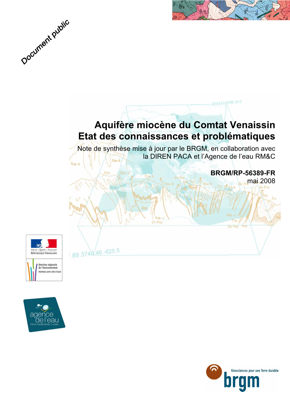 Aquifère Miocène Du Comtat Venaissin Etat Des Connaissances Et Problématiques