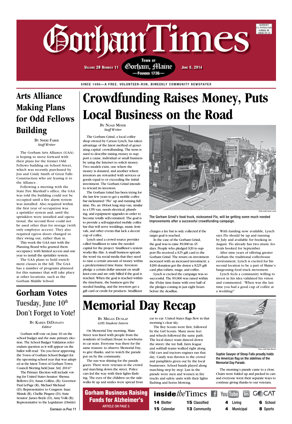 Crowdfunding Raises Money, Puts Local Business on the Road Memorial Day Recap