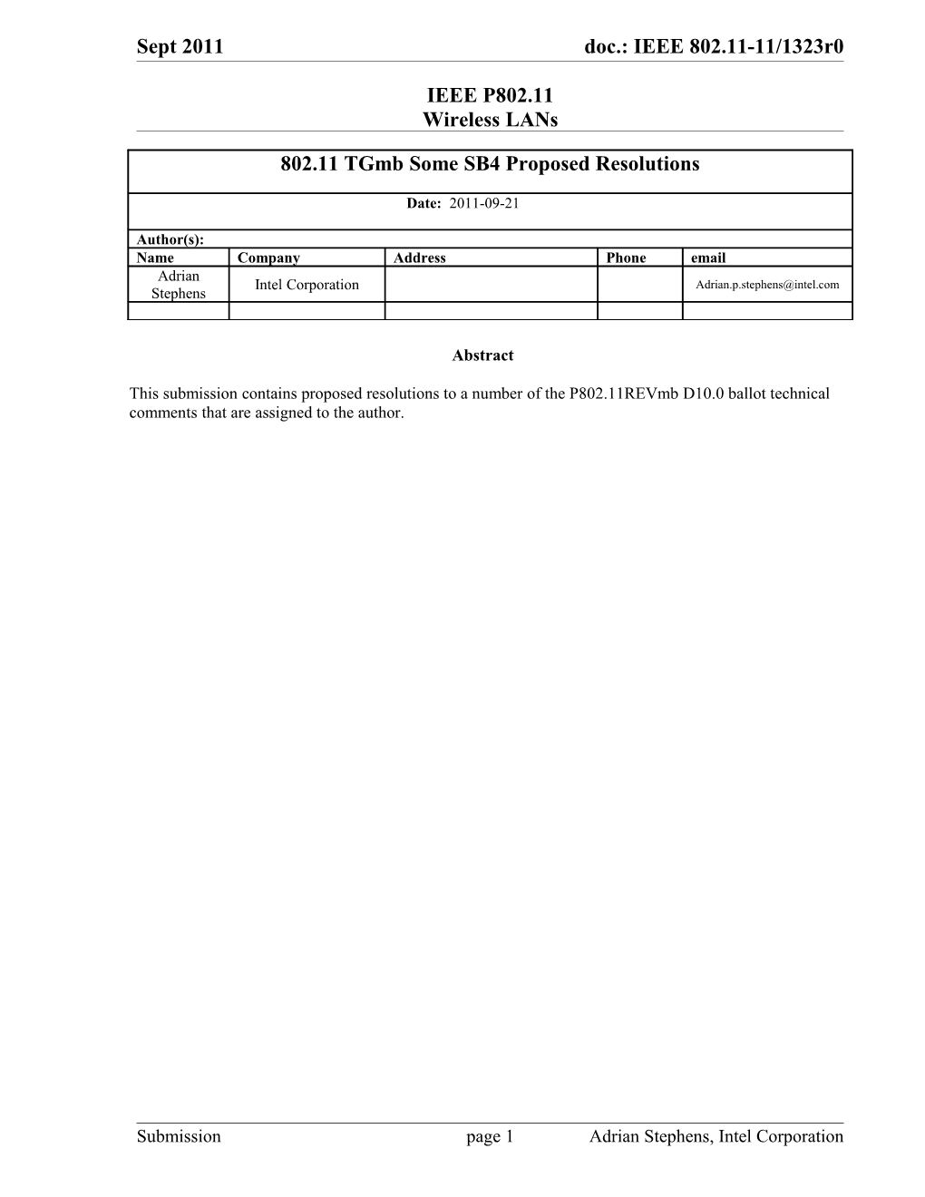 IEEE P802.11 Wireless Lans s91