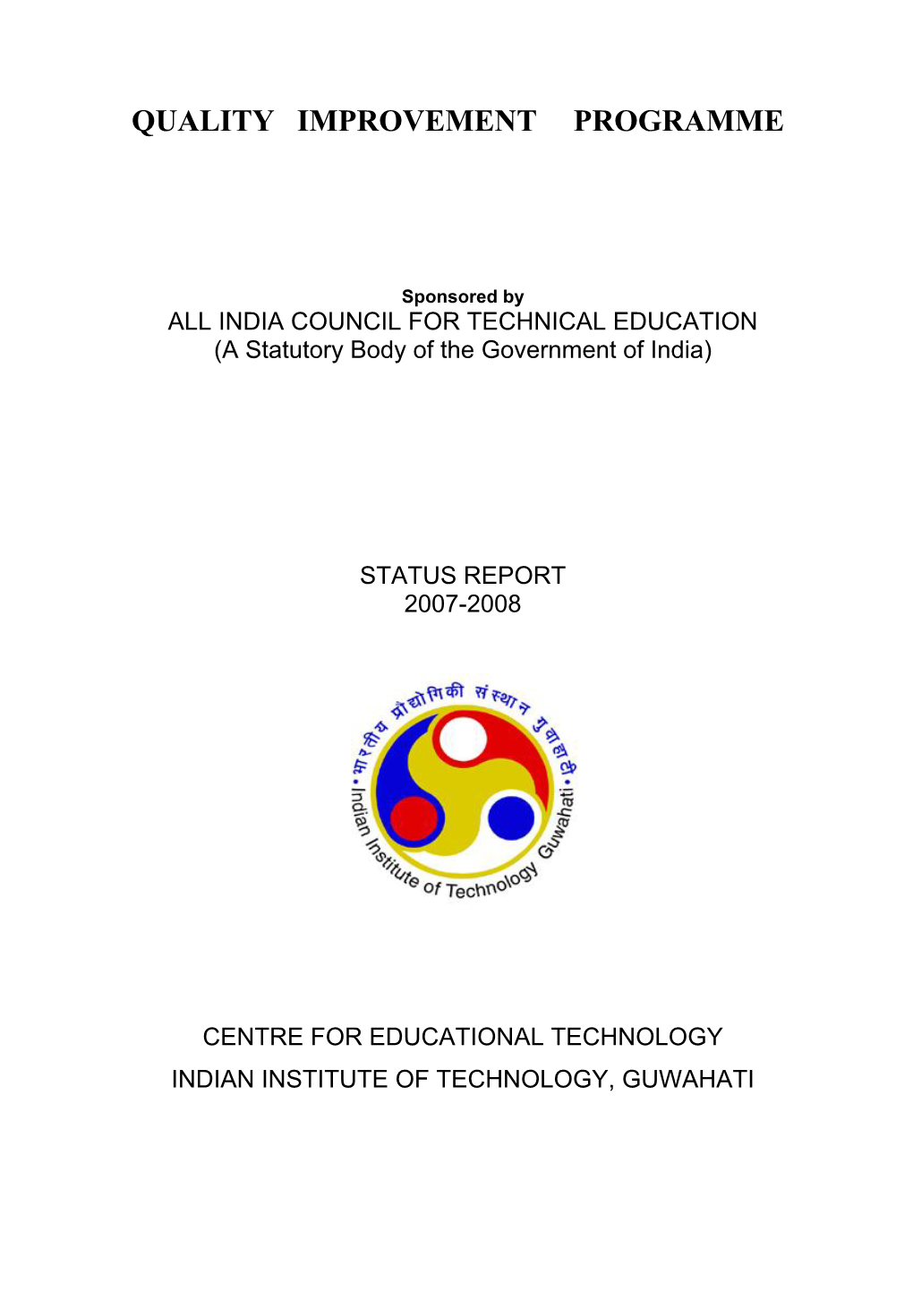 INDIA COUNCIL for TECHNICAL EDUCATION (A Statutory Body of the Government of India)