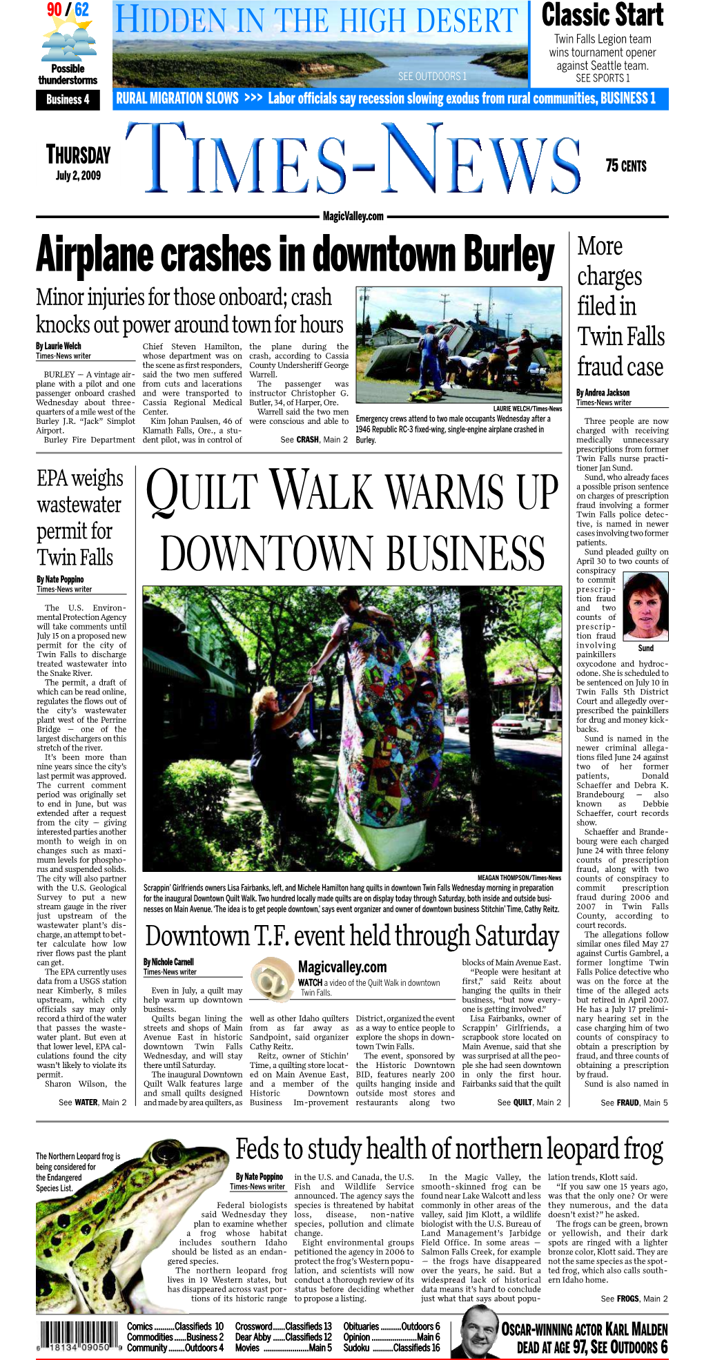 Quilt Walk Warms up Downtown Business
