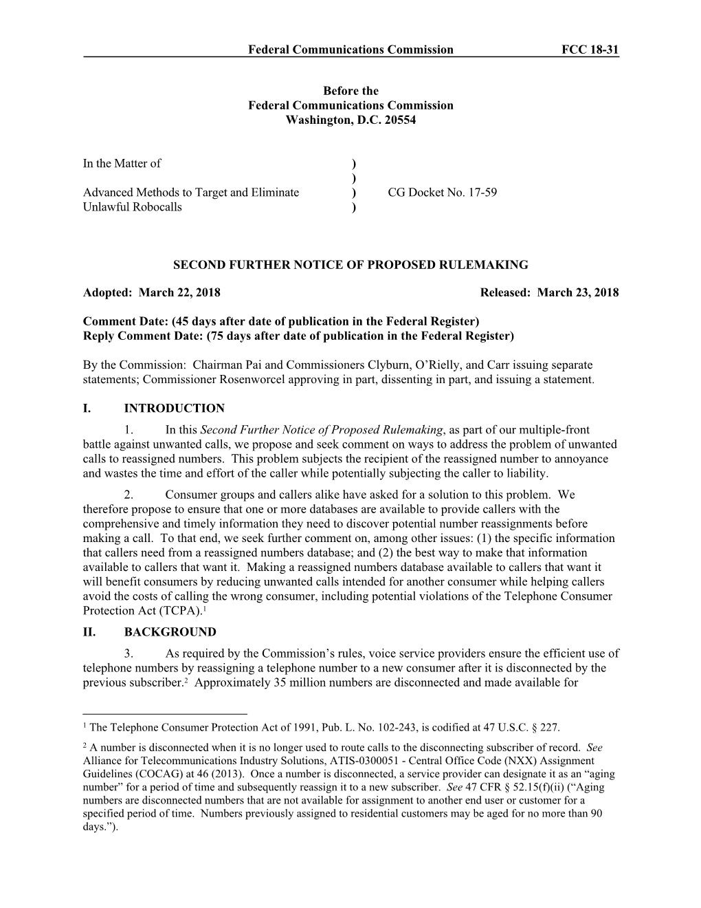 Second Further Notice of Proposed Rulemaking