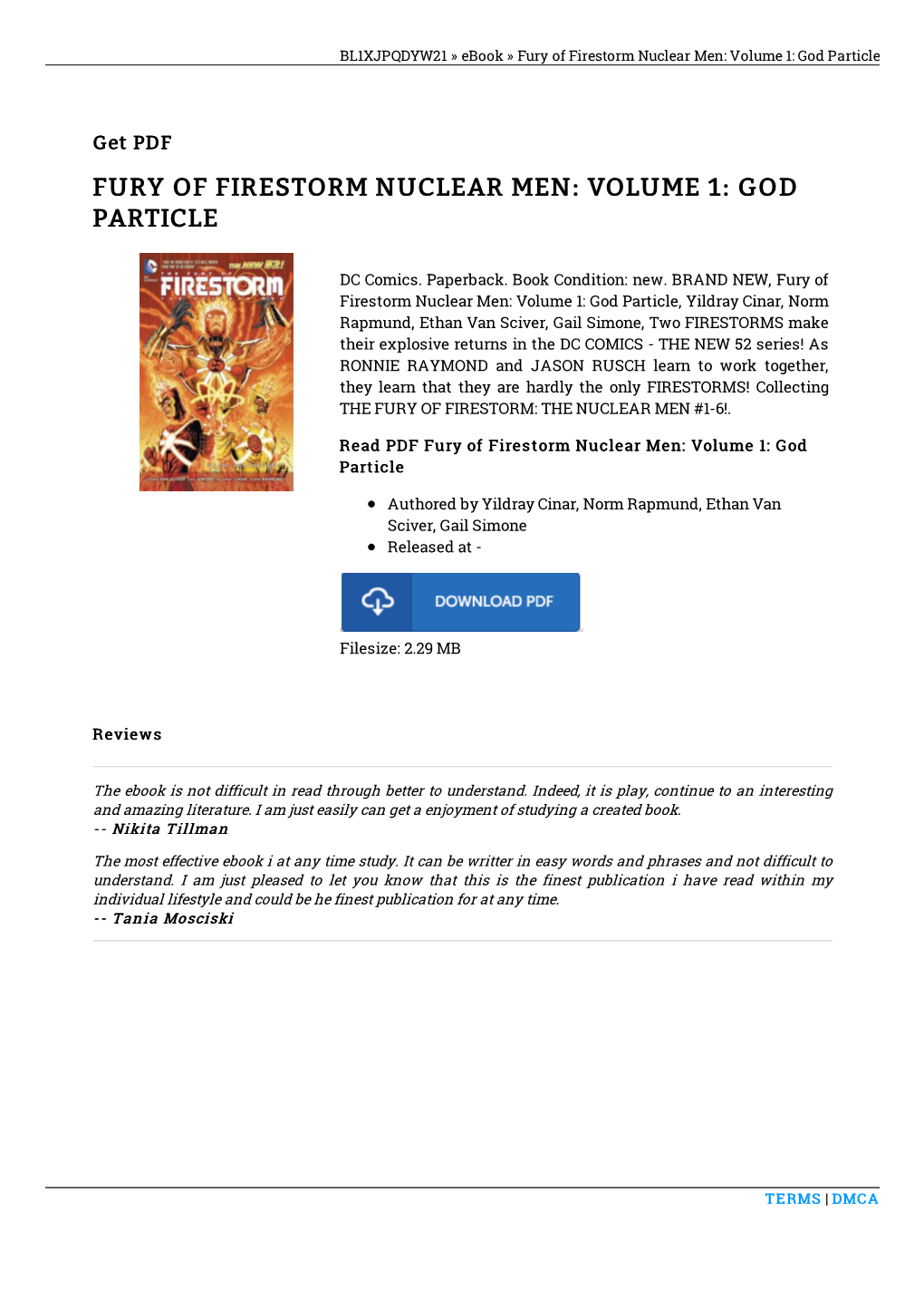 Get Kindle \\ Fury of Firestorm Nuclear Men: Volume 1: God Particle