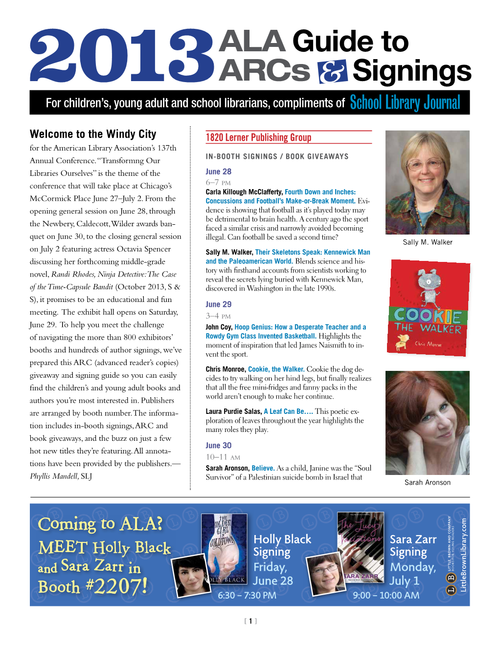 2013 ALA Guide to Arcs & Signings