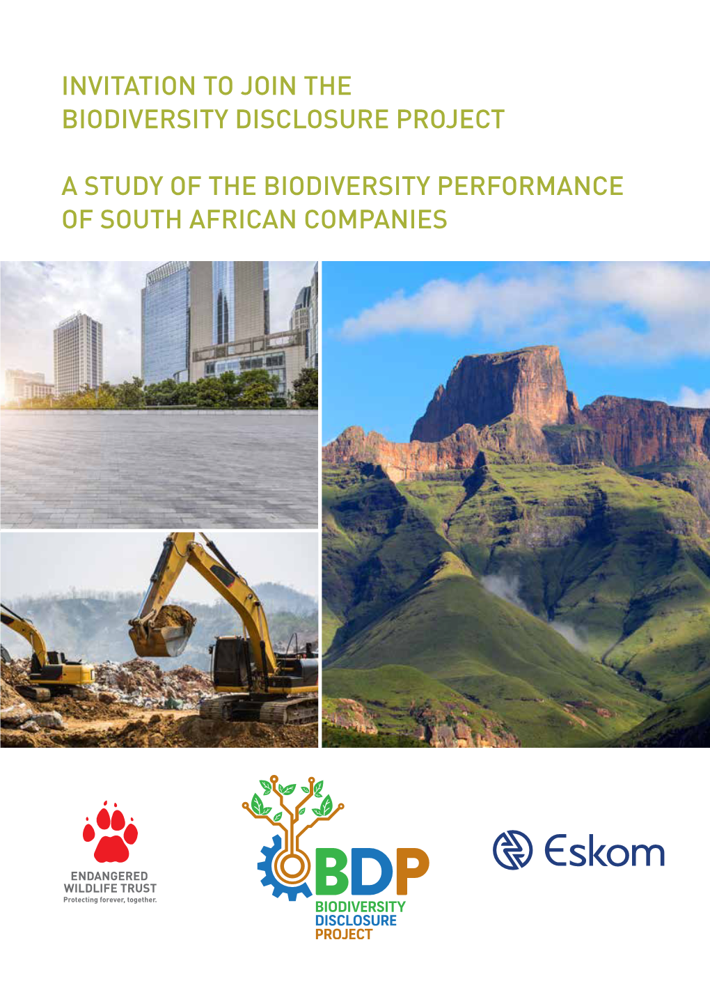 Invitation to Join the Biodiversity Disclosure Project