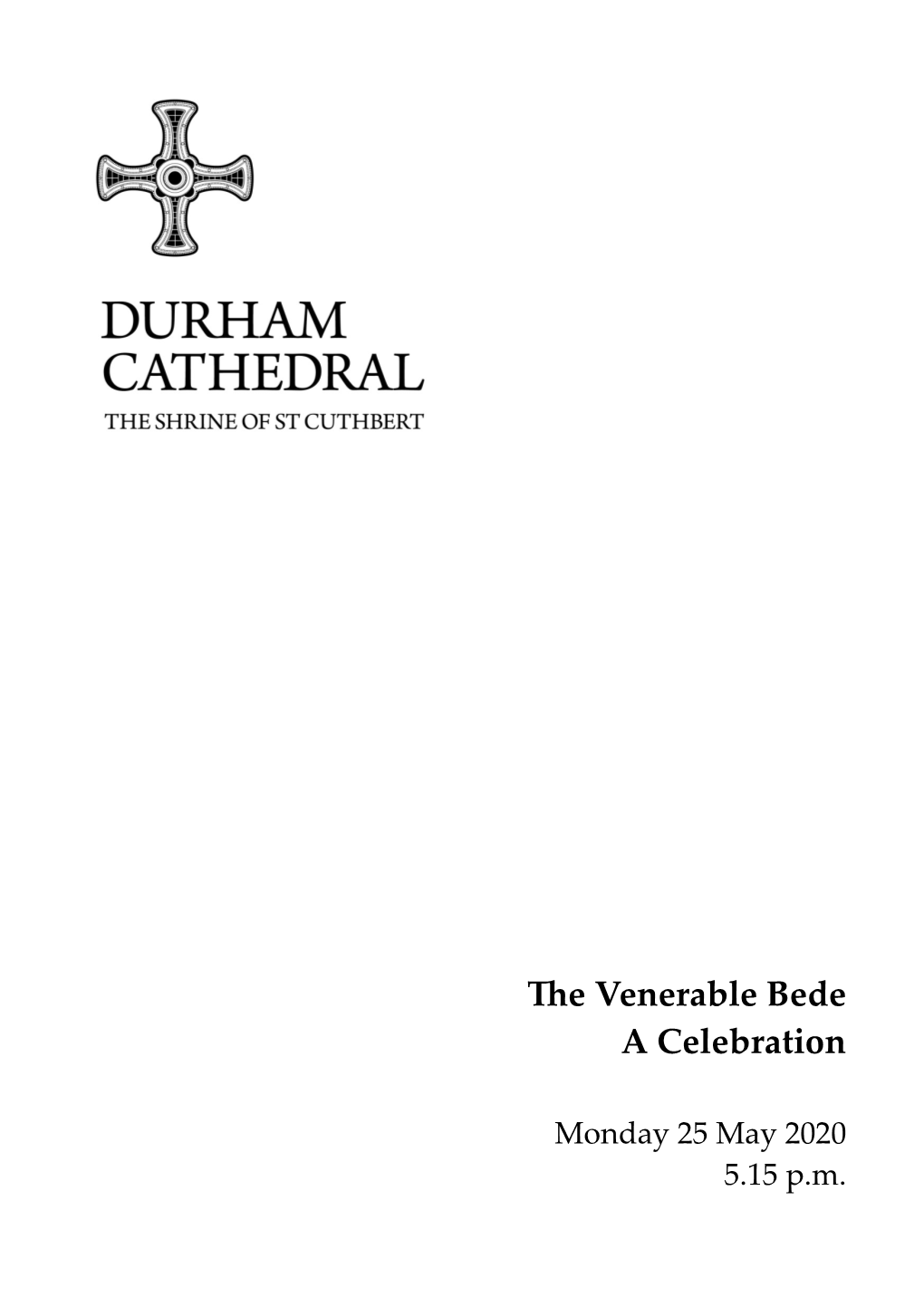 The Venerable Bede a Celebration