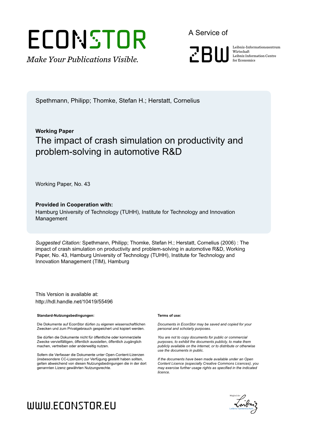 The Impact of Crash Simulation on Productivity and Problem-Solving in Automotive R&D