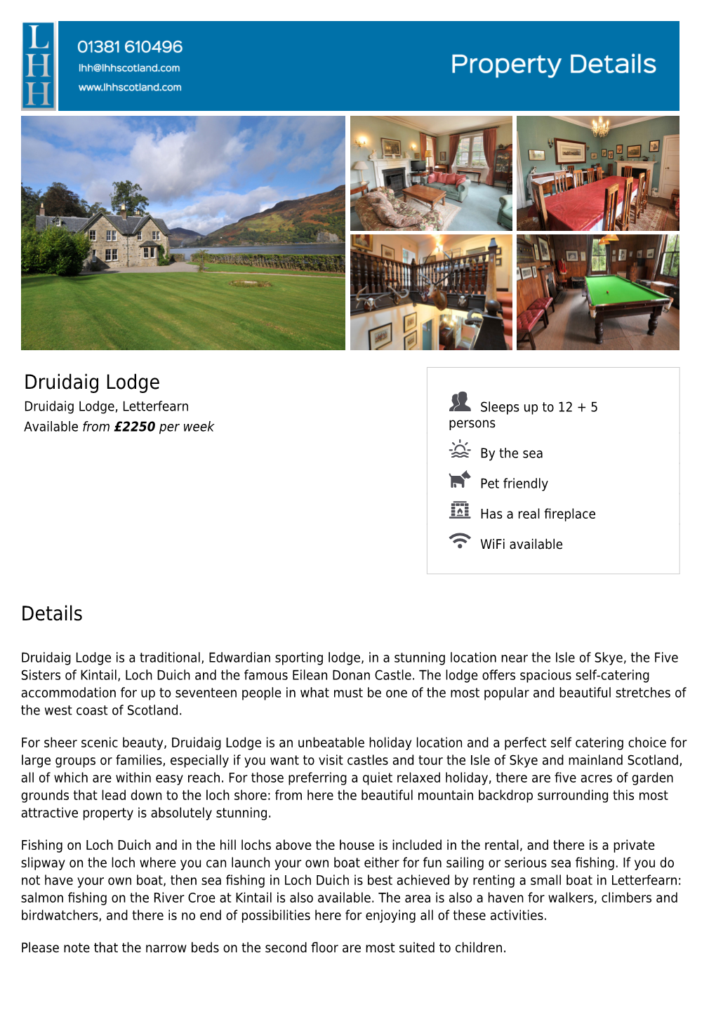 Druidaig Lodge Brochure