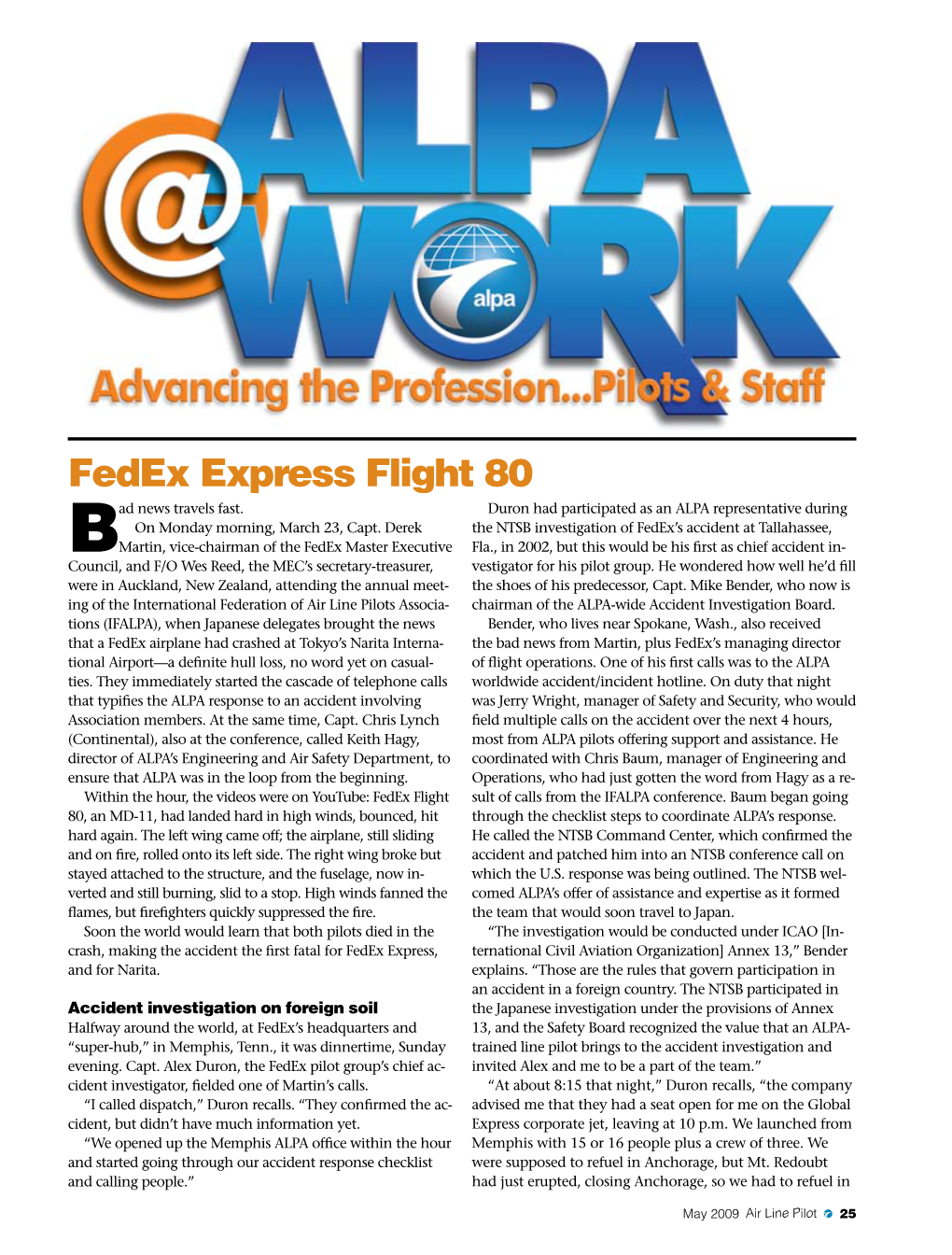 Fedex Express Flight 80 Ad News Travels Fast