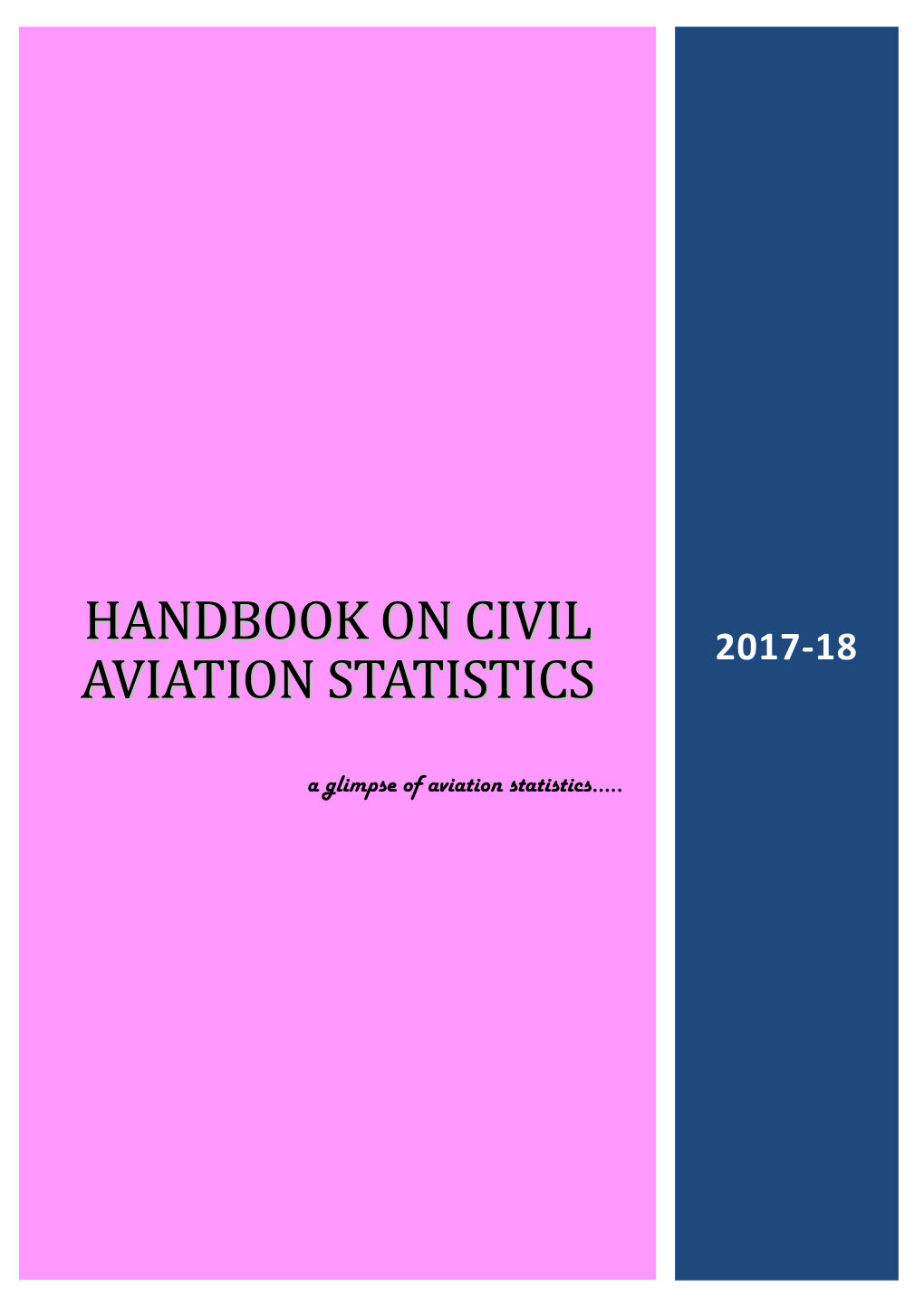Handbook on Civil Aviation Statistics