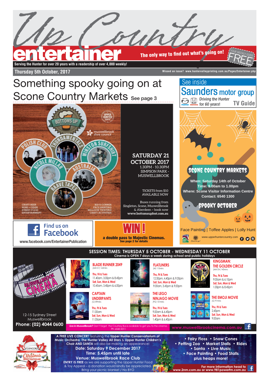 Something Spooky Going on at Scone Country Markets See Page 3