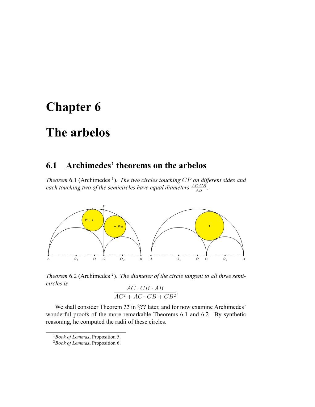 Chapter 6 the Arbelos