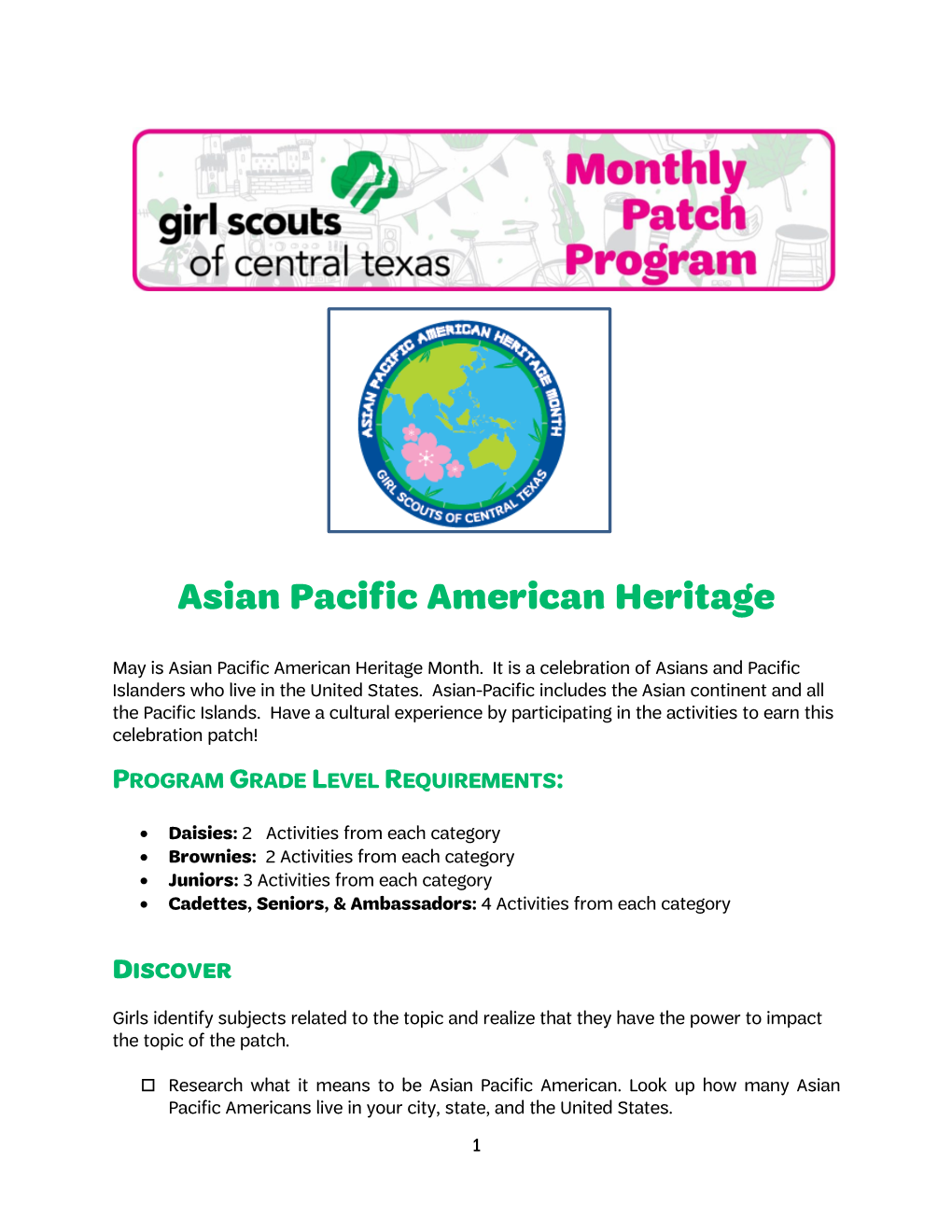 Asian Pacific American Heritage