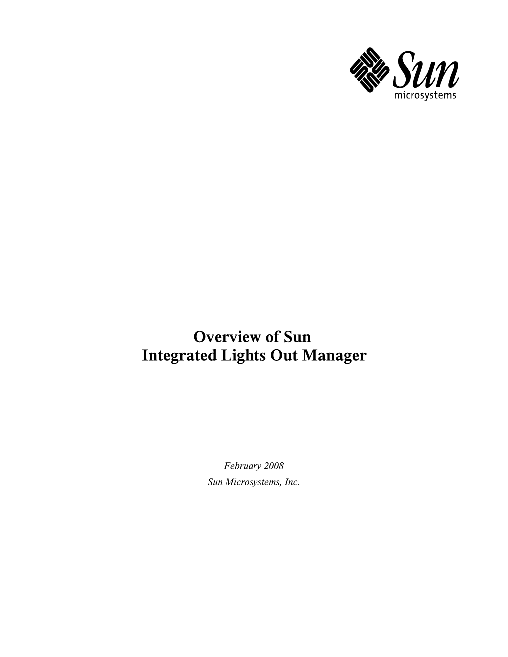 Overview of Sun Integrated Lights out Manager