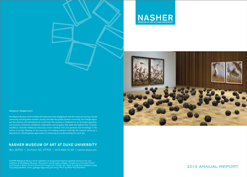 Download the Nasher 2013 Annual Report