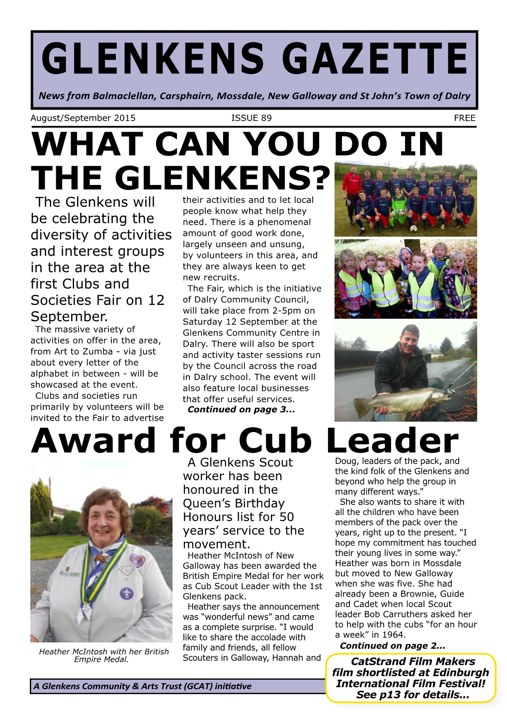 GLENKENS GAZETTE News from Balmaclellan, Carsphairn, Mossdale, New Galloway and St John’S Town of Dalry