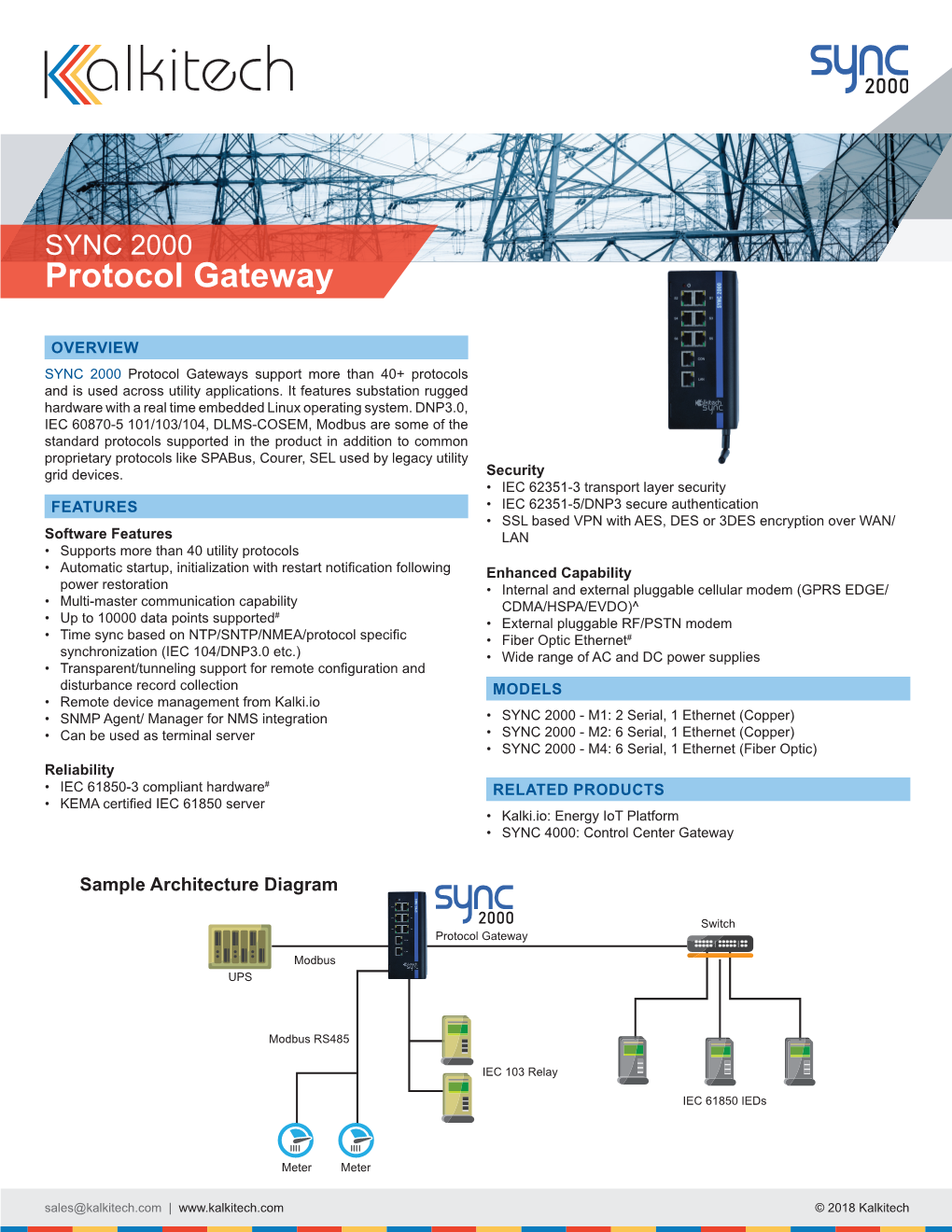 SYNC 2000 Protocol Gateway